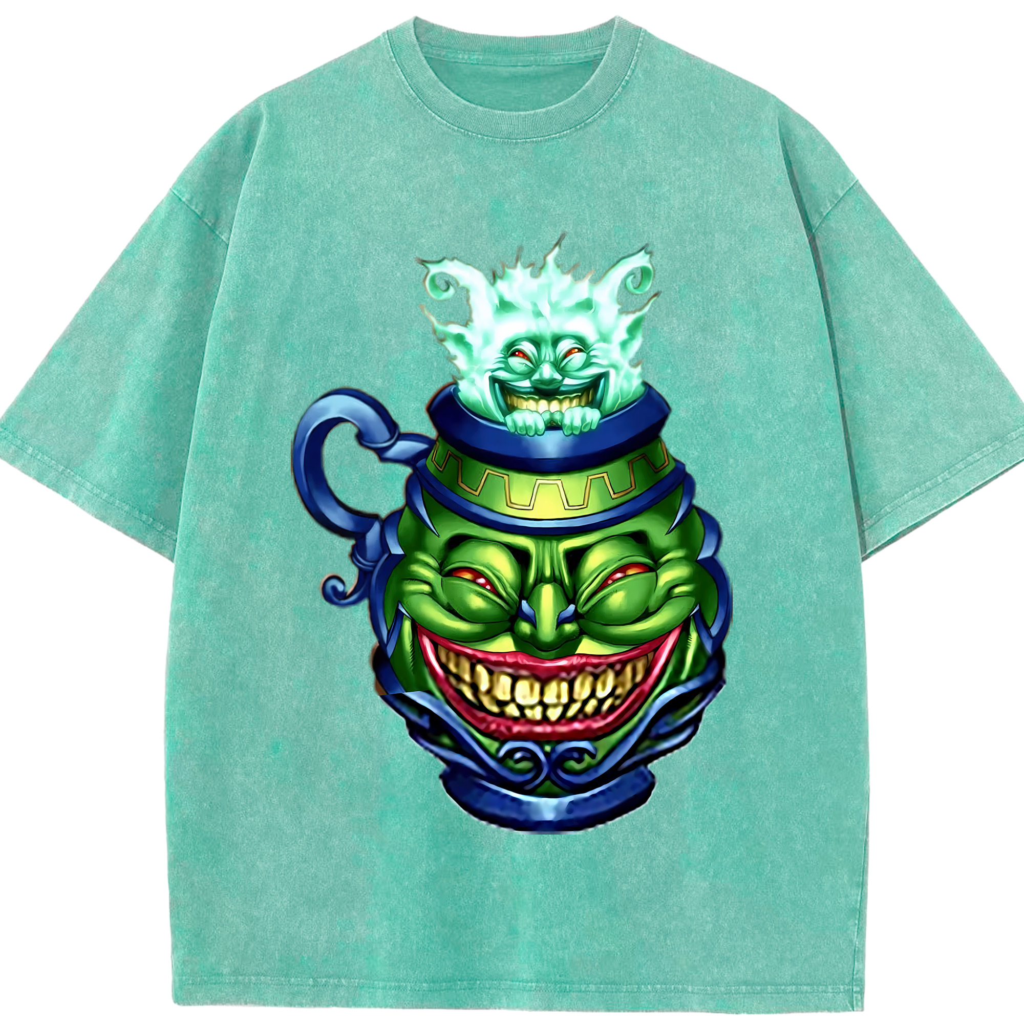 （画像用） 遊☆戯☆王 Yu-Gi-Oh! 綿100% ヴィンテージ風 半袖Tシャツ（フロントプリント）